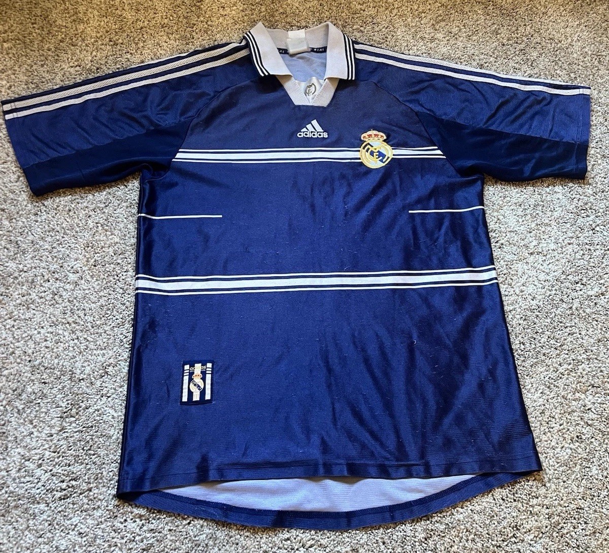 Real Madrid Away Jersey Shirt 1998 Adult Medium Adidas 17077 - Vintage Rare