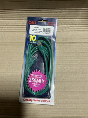 10ft CAT5e Ethernet Network LAN Router Patch Cable Cord Wire 350 MHz RJ45 Green