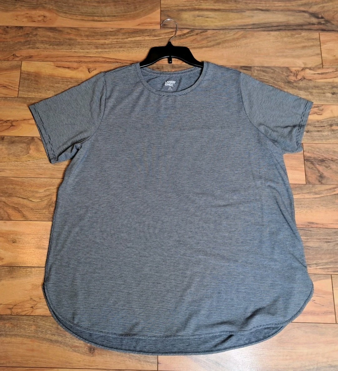 Lands End Womens Short Sleeve Basic Tee Round Hem… - image 1