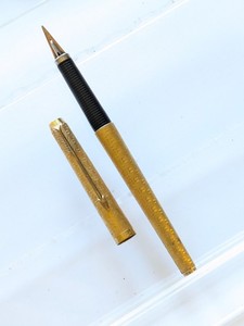 PARKER 180 lacquer セット　F字　14K　ボールペン Parker 180 Fountain Pen - Flighter Style, Reversible 14k XM Nib