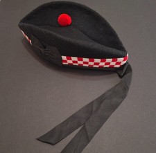 Glengarry Cap with Red and White Dice, New Wi...