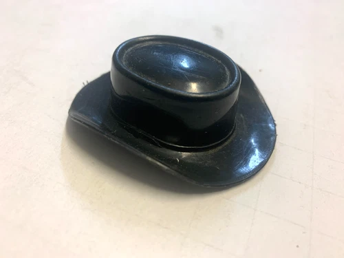 Vintage Black Cowboy Hat for Action Figure Marx Mattel 2.5 Soft Plastic 1/6