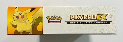 402972) Pokemon 2016 Pikachu EX Red & Blue Collection Box