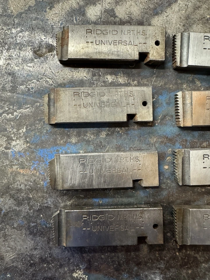 Set of 12 RIDGID N.P.T.H.S. Universal Pipe Threading Dies – 3 Complete Sets(1–4) - Image 3 of 4