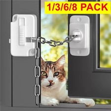 1/3/6/8 Window Restrictor Child Pet Safety Self Adhesive Adjustable Lock Home UK