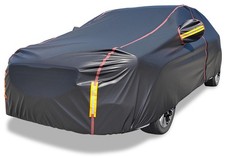 Car Cover Waterproof All Weather, 6 Layers Full Exterior XL-Sedan, Black
