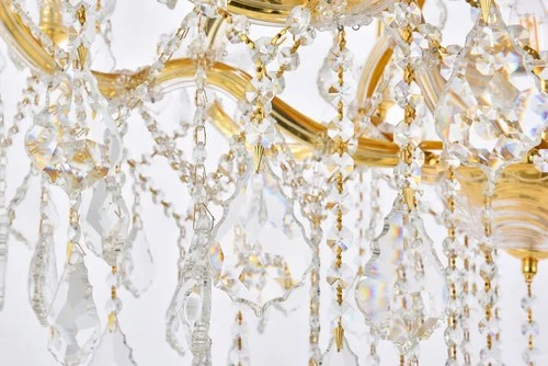 Elegant Lighting Maria Theresa 38" 28 Light Royal Crystal Chandelier - Picture 6 of 8