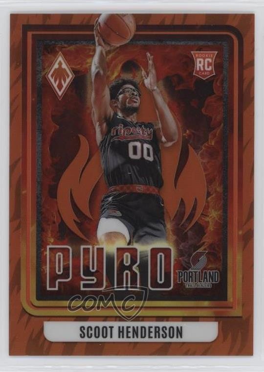 2023-24 Panini Phoenix Pyro Orange /49 Scoot Henderson #12 Rookie RC