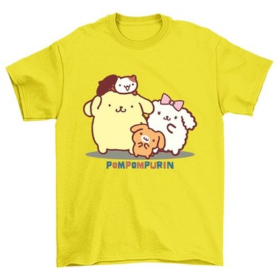 Pompompurin Cartoon Tee Unisex Short Sleeve Shirt S-5XL