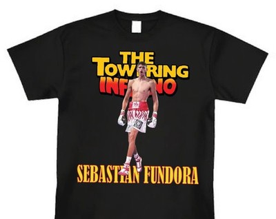 SEBASTIAN FUNDORA ''The Towering Inferno'' Boxing T Shirt New S-5XL   Tee 2025