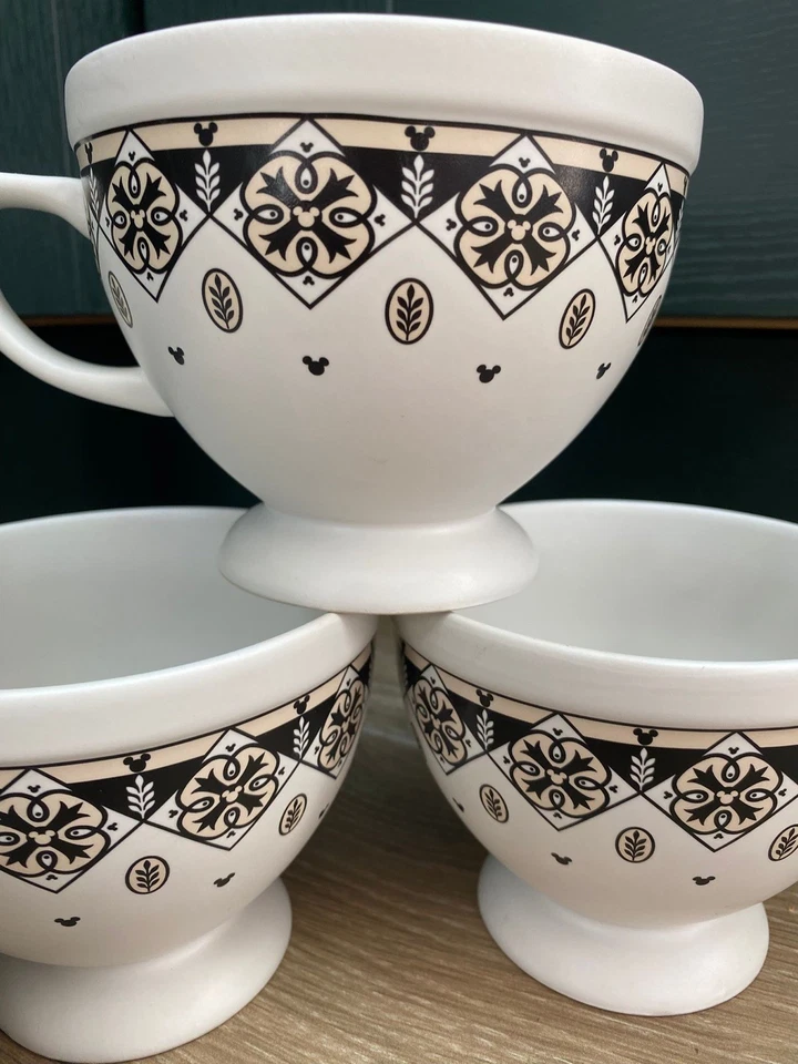 Set Of 4 Disney Parks Homestead Large Coffee Cup Mickey Mouse Black Ears   - Image 2 of 4