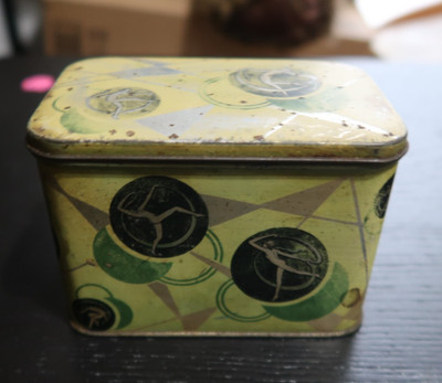 Vintage Detecto Charm Box Tin 1929 Jacobs Watches Your Weight Art Deco Nudes