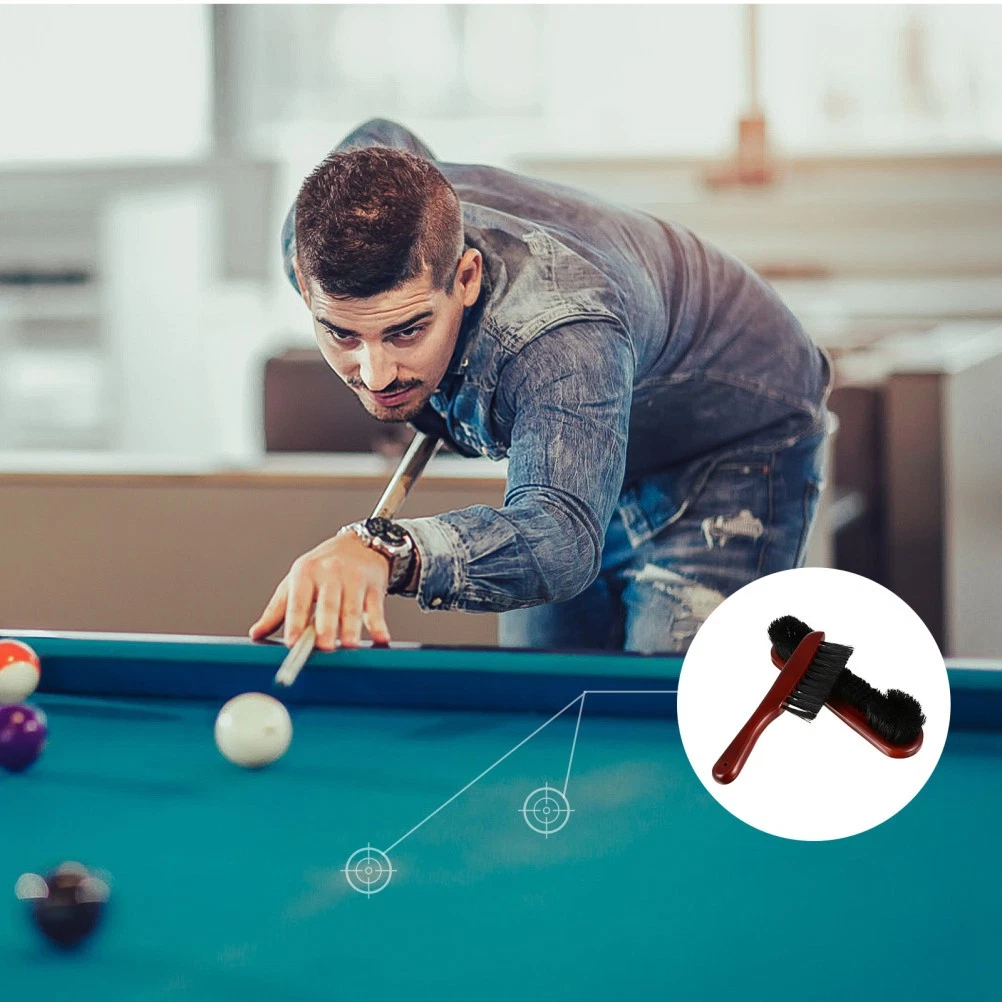 1 Satz Billardtisch und Schienenbürsten tragbare Pooltischreinigung