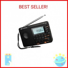 Retekess V115 Shortwave Radio, Digital Radio AM FM, Shortwave Receiver with 1000