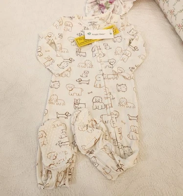 NWT ANGEL DEAR 12/18 MONTHS 2 WAY ZIPPER PUPPY DOGS BAMBOO PAJAMAS - Image 1 of 4