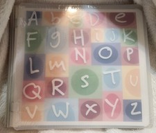 Creative Memories Colorblock Alphabet 7x7 Scrapbook Album ABC White Pgs