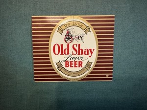 Old Fort Pitt Brewing Co Old Shay Beer Lager Bottle Label Smithton Pa See Photos