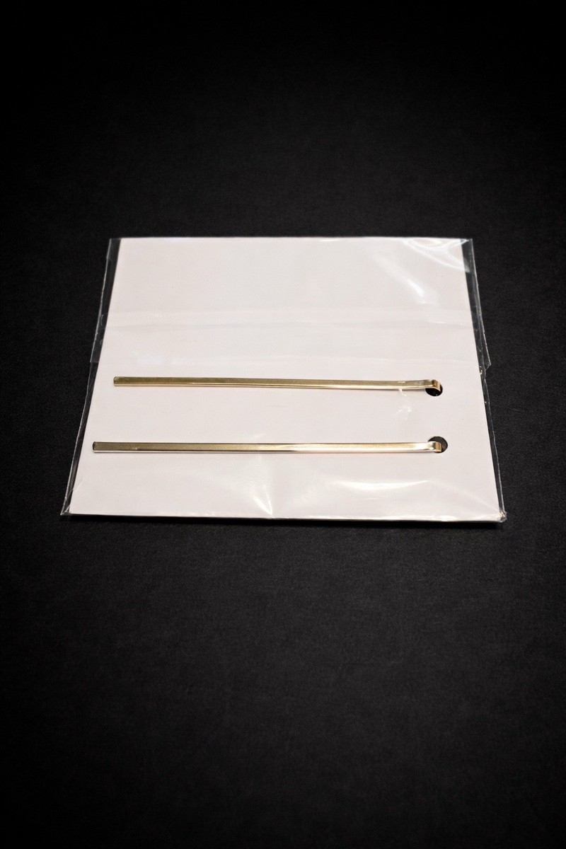 Dior Forever Hair Pins Set Gold Silver Logo Barrettes New in  display picture 2