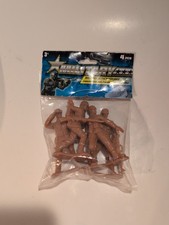 Greenbrier - Military Action Figures - Tan - Hard Plastic - 4 Count - New 4 In