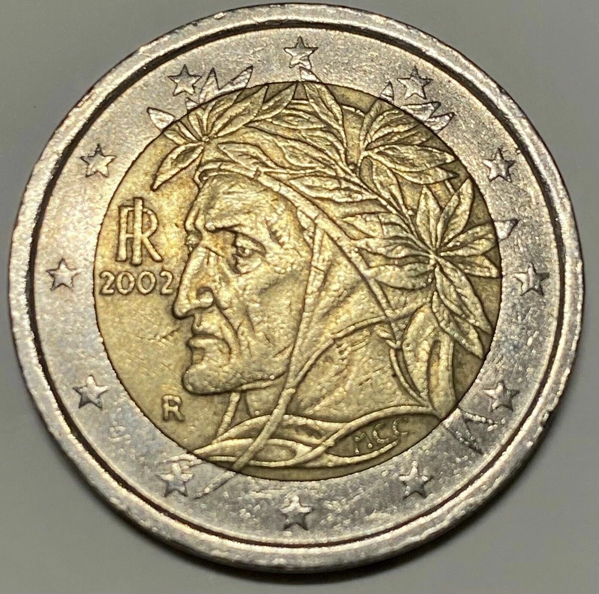 2 Euro Münze Dante Alighieri 2002 Wert Dante Alighieri