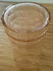Mid Century Modern Set Of 6 Vintage Pink Depression Glass Juice Glasses Retro — photo 5
