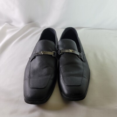 Guess Men's Hinn Slip-On Dress Shoes Mens Size 11 Black Sleek