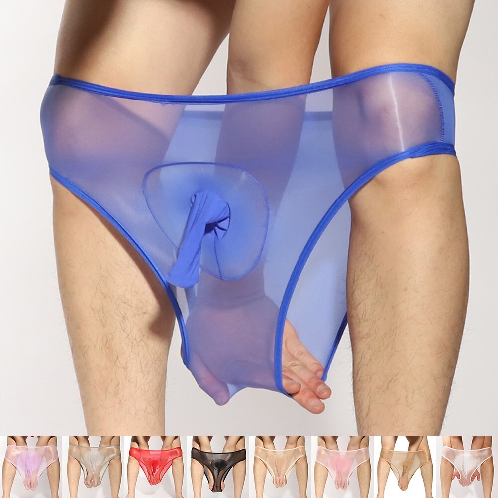 Mens Underwear Panties Lingerie Middle Waist Sexy Slimming Solid Color Thong