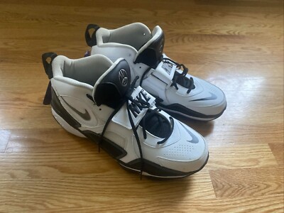 Nike 352638-101 Men's White Black Zoom Code Pro Shark Football Cleats Shoes 16