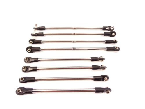 NEW TRAXXAS 1/10 SUMMIT COMPLETE STEERING TURNBUCKLE TIE ROD SET PUSH ROD 5607 - Picture 1 of 3