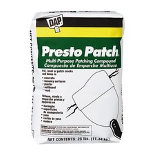 Dap 58552 Presto Multi-Purpose Patching Compound, 25 Lb, Bag, Powder, White