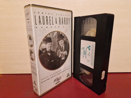 Laurel & Hardy, Below Zero/Our Wife/Unaccustomed As We Are - PAL VHS Video (A85)