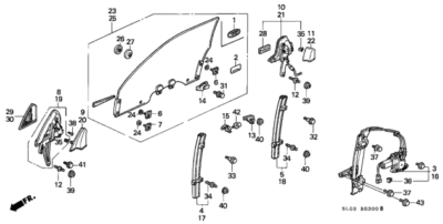 HONDA Genuine NSX R Front Exterior Outer Door Handle Left Side