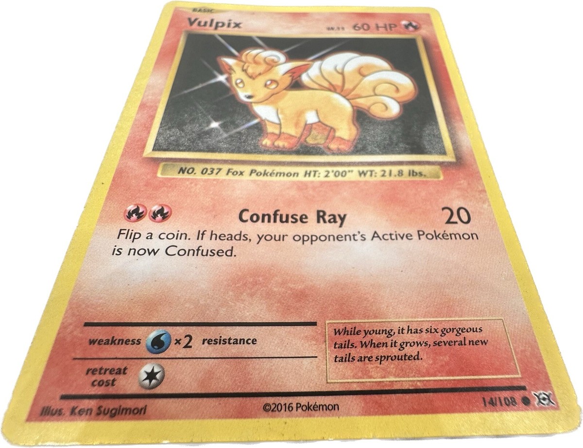 2016 Vulpix 14/108 Pokemon Card XY Evolutions Common Basic 2016 Vulpix 14/108 Pokemon Card XY Evolutions Common Basic