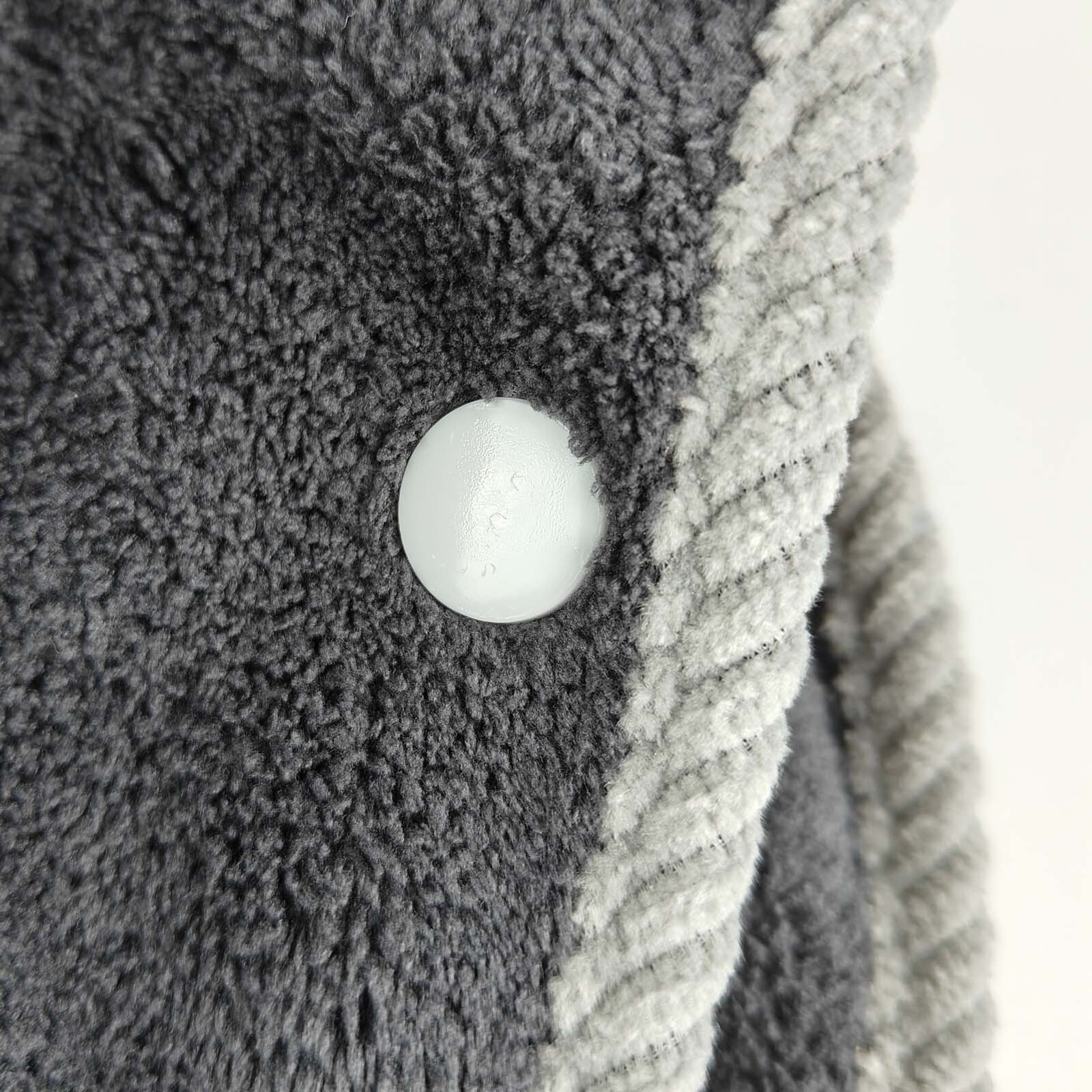 Men Bath Towel Snaps Wearable Shawl Swim Blanket Thicken Coral Fleece