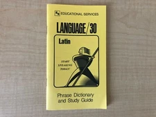 Latin Phrase Book / Dictionary - Pocket Size - by Language/30 