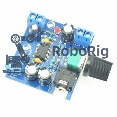 TDA2822 DC 5-12V Dual Channel Stereo Mini Audio Power Amplifier Board AMP NEW