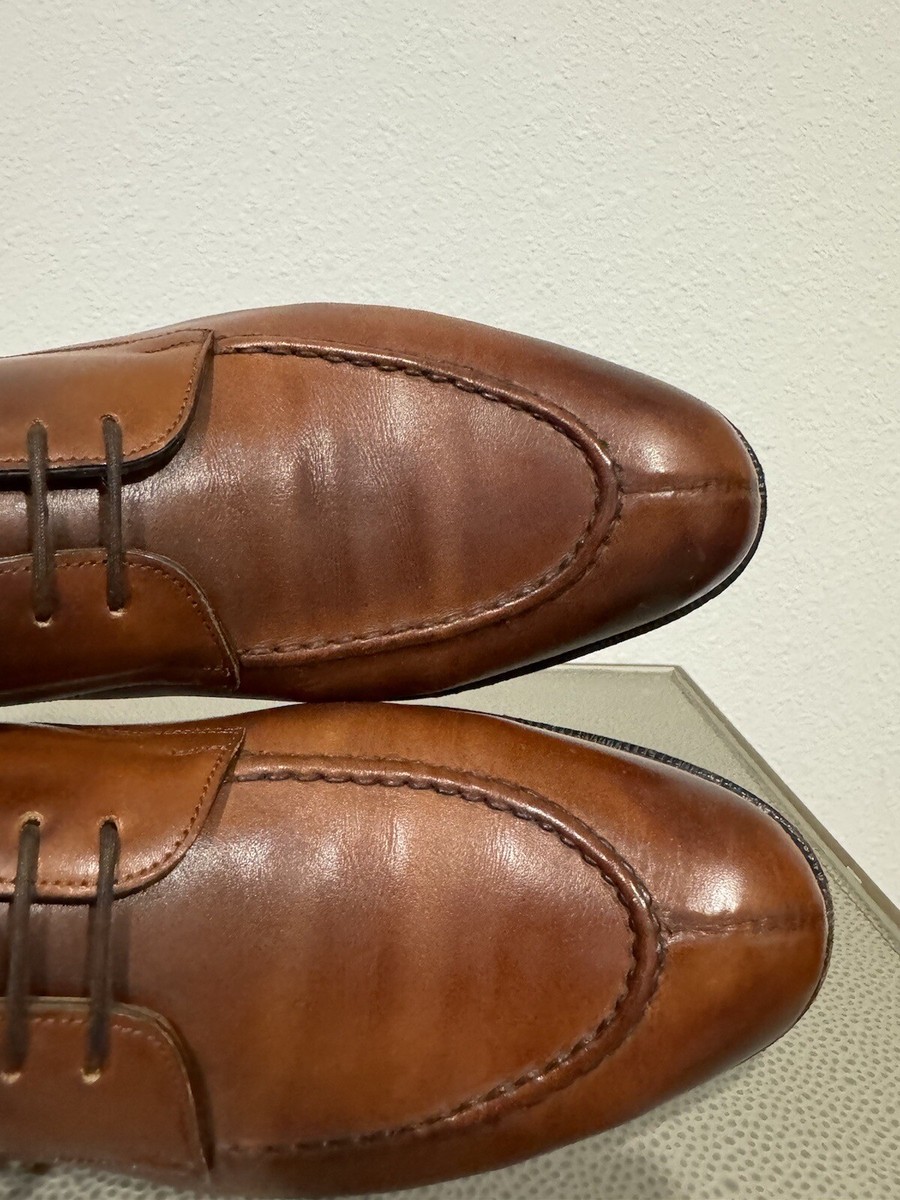 Edward Green X Louis Boston Brown Leather split toe derby  display picture 1