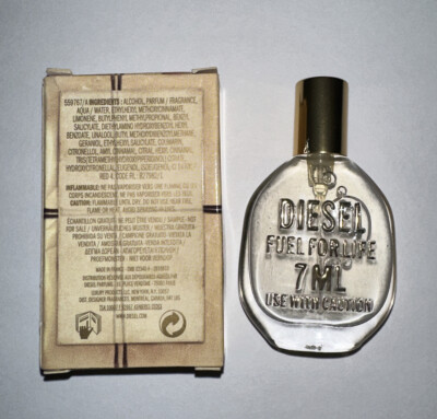 Diesel Fuel For Life 7ml EDP Spray Mini New In Box RARE. | eBay