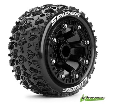 Louise Spider L-T3200SB 1/16 Stadium Truck Soft 2.2'' Black Spoke 12mm E-Revo1/16