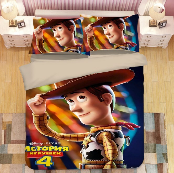 Juego De Funda De Edredón De 3 Piezas De La Serie De Juguetes De Aniación, Decoración De Ropa
