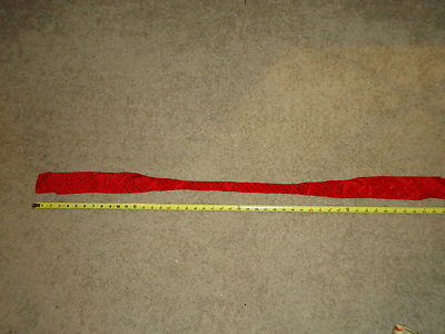 VINTAGE NICE VICKY DAVIS BRIGHT RED STRIPES 100% SILK MEN'S NECKTIE 