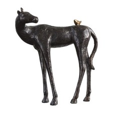 Hello Friend Horse Bird Sculpture Statue Figu...