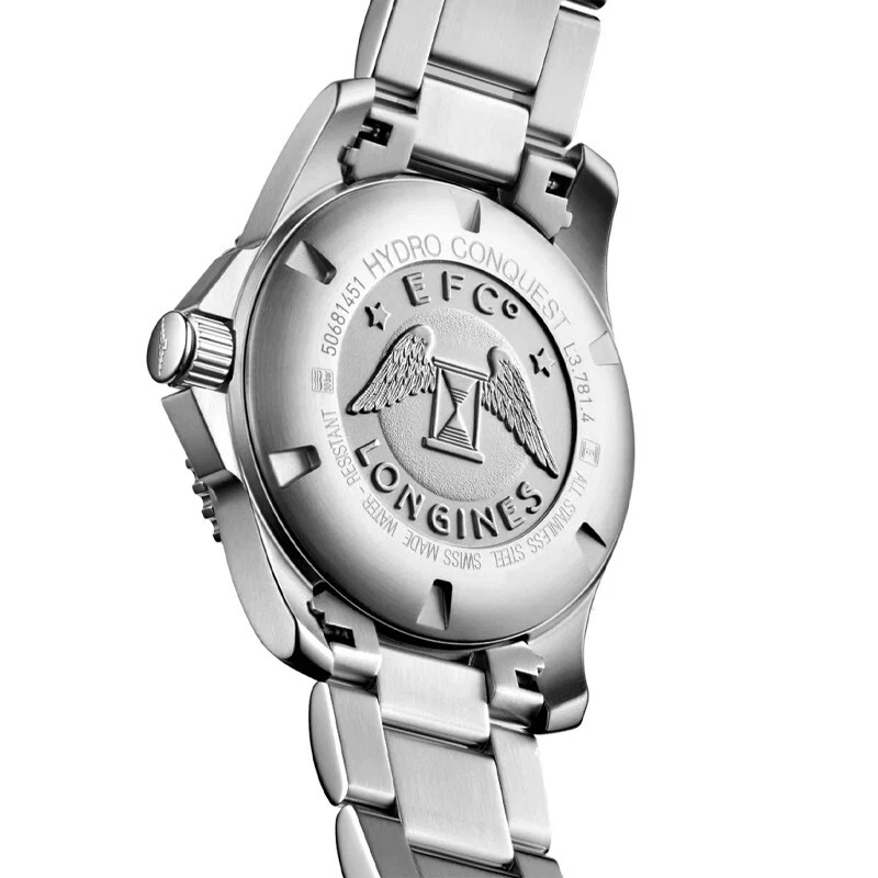 Nuevo reloj Longines HydroConquest automático 41 mm esfera gris acero para hombre L37814056 Foto 3 de 3