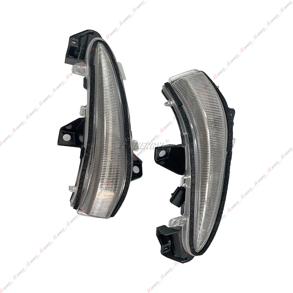 Lámpara de señal de giro de espejo lateral LED secuencial transparente para Lexus RX450H RX350 2009-15 Foto 4 de 4