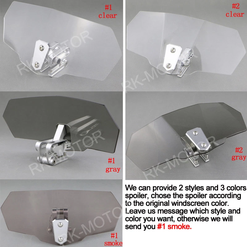 Motor deflector de parabrisas de humo apto para MOTO GUZZI Norge 1200 GT Foto 2 de 4