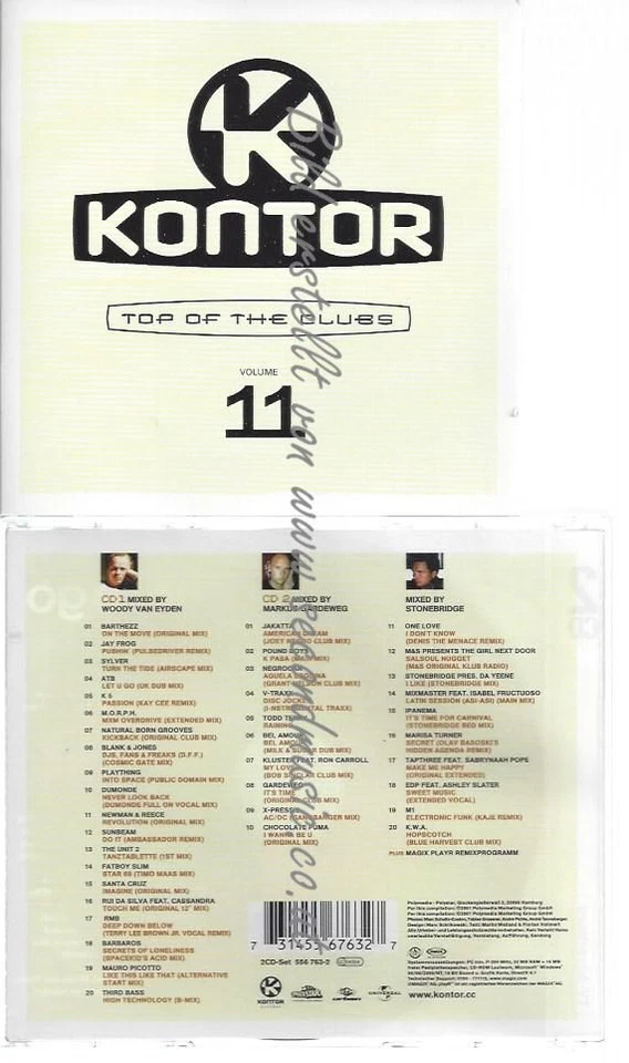CD--VARIOUS--    KONTOR-TOP OF THE CLUBS 11  | DOPPEL-CD