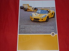 LOTUS Elise "Type 99T" modello speciale brochure depliant folleto 2003