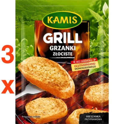 Kamis Grilled GOLDEN GARLIC Bread spice packet 3pc. Made In Europe FREE SHIPPING