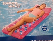 Summer Waves Pool Lounge Inflatable 18-pocket 6ft