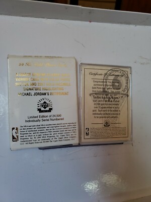 RARE 22kt Jordan Retires Upper Deck Limited Edition 24,500 | eBay